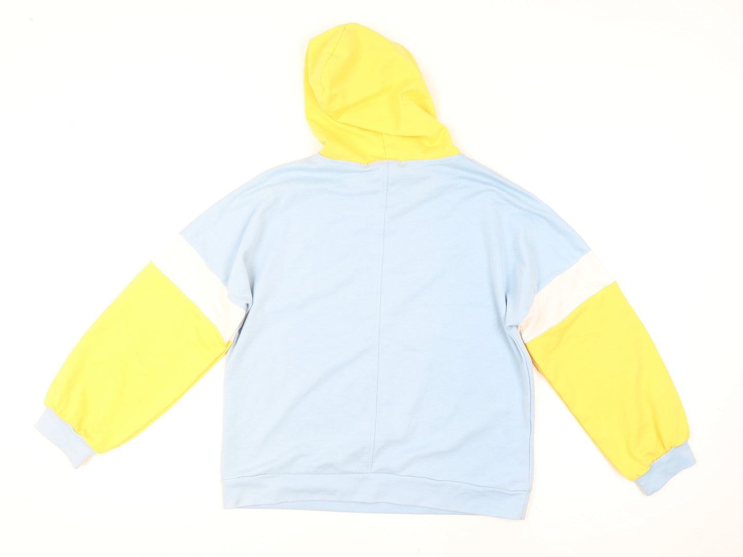 Rujiaxiang Boys Light Blue and Yellow Pullover Hoodie M Cartoon Dog Print