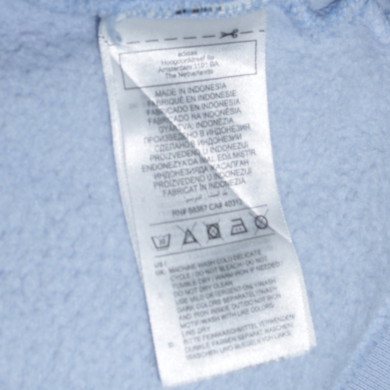 Adidas Mens Blue XS Pullover Hoodie Regular Fit Sportswear