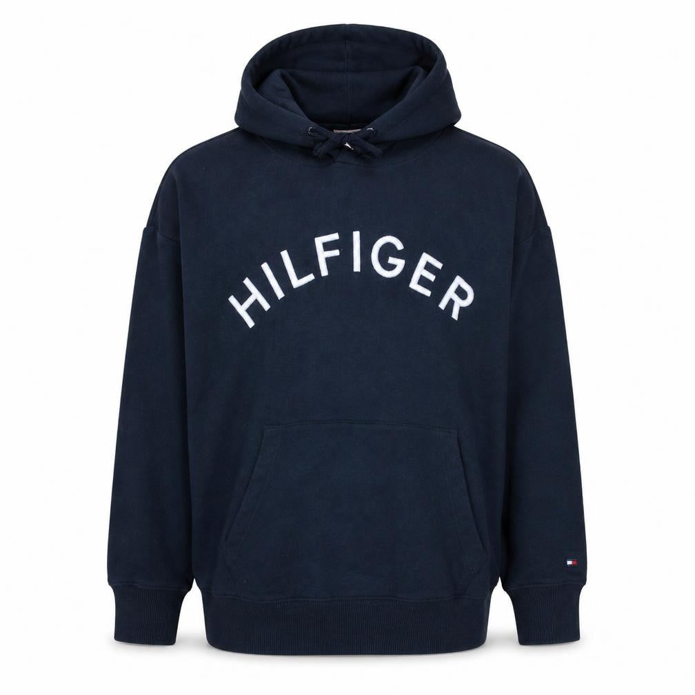 Tommy Hilfiger Men's Navy Blue XS Pullover Hoodie Cotton Sweatshirt