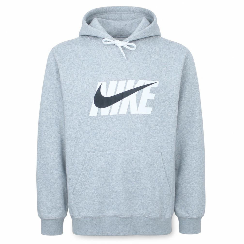 Nike Men's Grey Pullover Hoodie Small Logo Sportswear