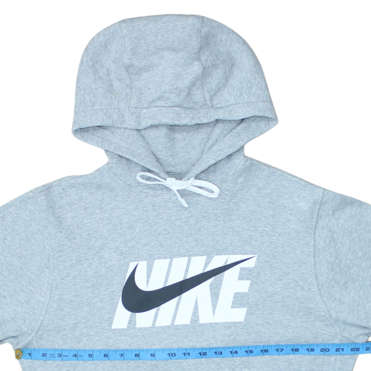 Nike Men's Grey Pullover Hoodie Small Logo Sportswear