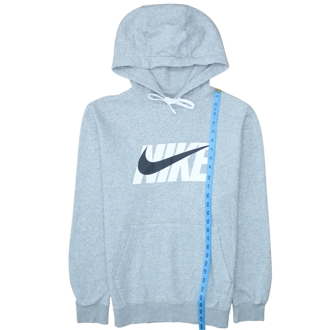 Nike Men's Grey Pullover Hoodie Small Logo Sportswear