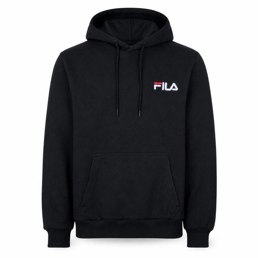 Fila Men’s Black Pullover Hoodie Small Logo Sweatshirt