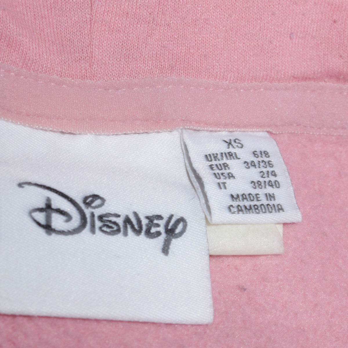 Additional view of Disney Women Pink XS Pullover Hoodie Mickey Mouse Print