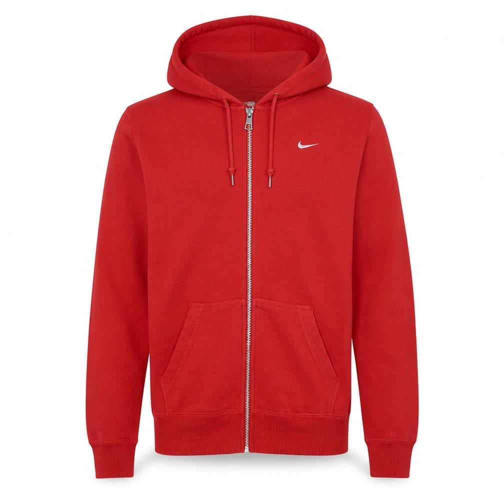 Nike Men's Red Full Zip Hoodie XS - Classic Sportswear