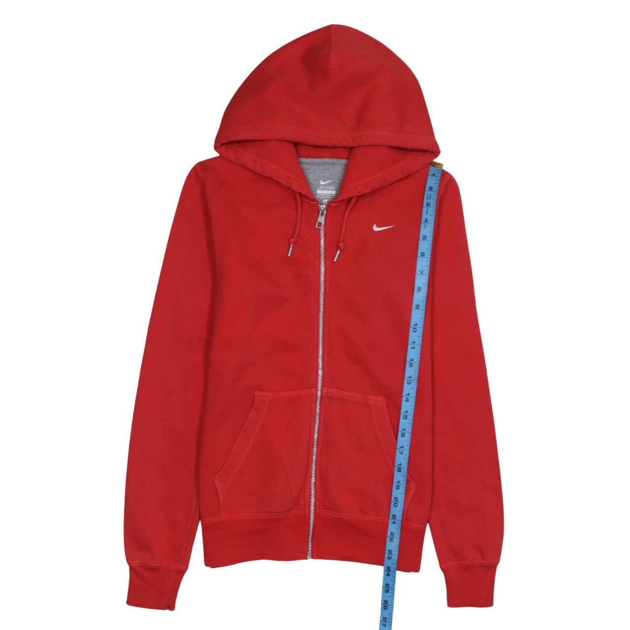 Nike Men's Red Full Zip Hoodie XS - Classic Sportswear