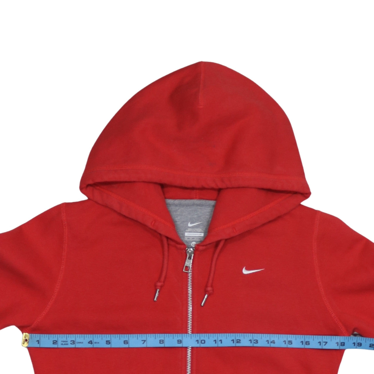 Nike Men's Red Full Zip Hoodie XS - Classic Sportswear