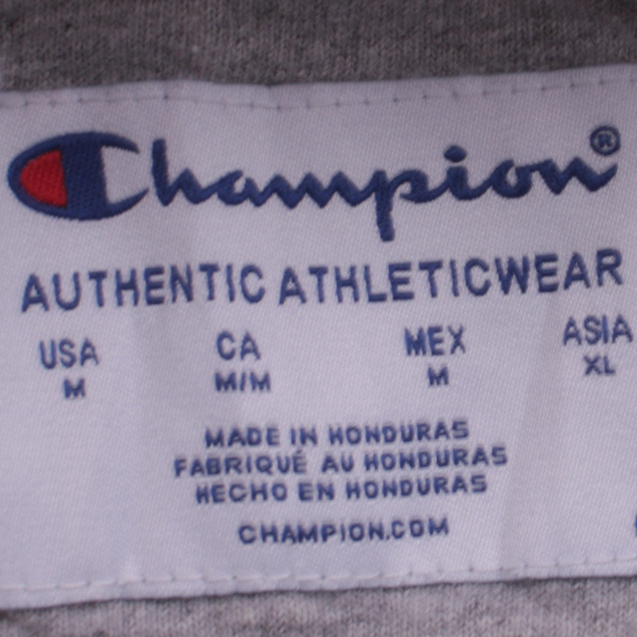 Champion Men's White Pullover Hoodie M Regular Fit Logo Fleece