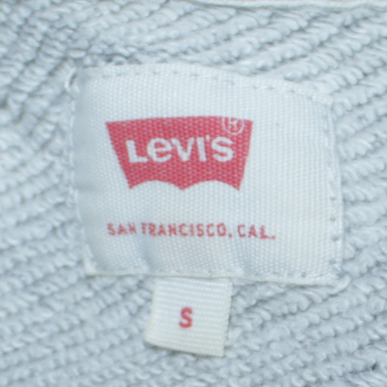 Levi's Men's Grey Pullover Hoodie Sweatshirt Small Graphic Print