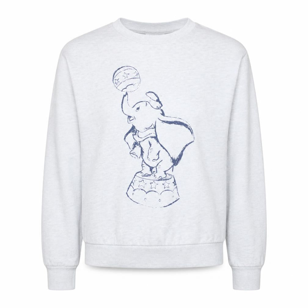 Disney Women Grey Dumbo Graphic Pullover Sweatshirt Size M 12/14