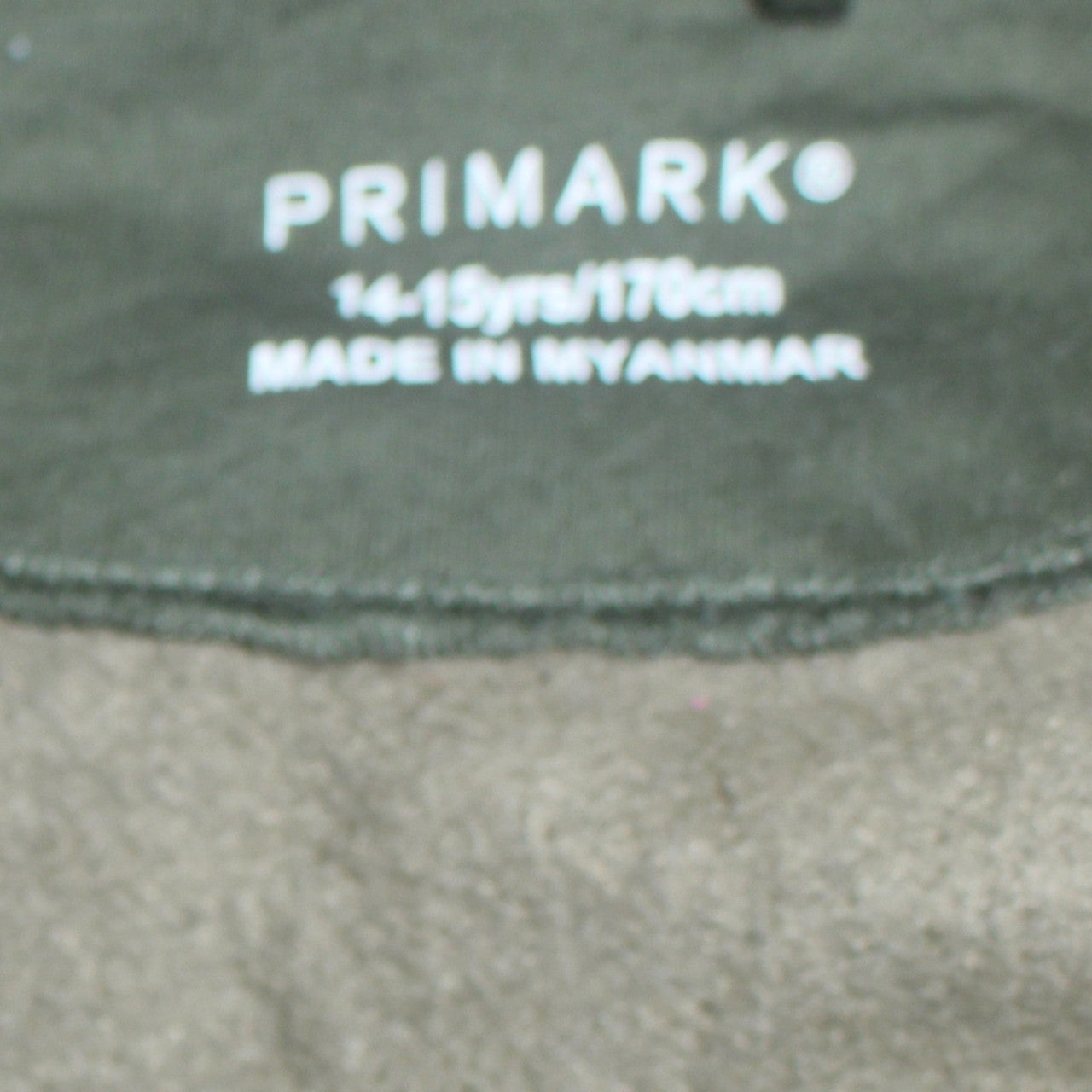 Primark Boys Green Camouflage Full Zip Hoodie 14-15 Years Cotton Blend
