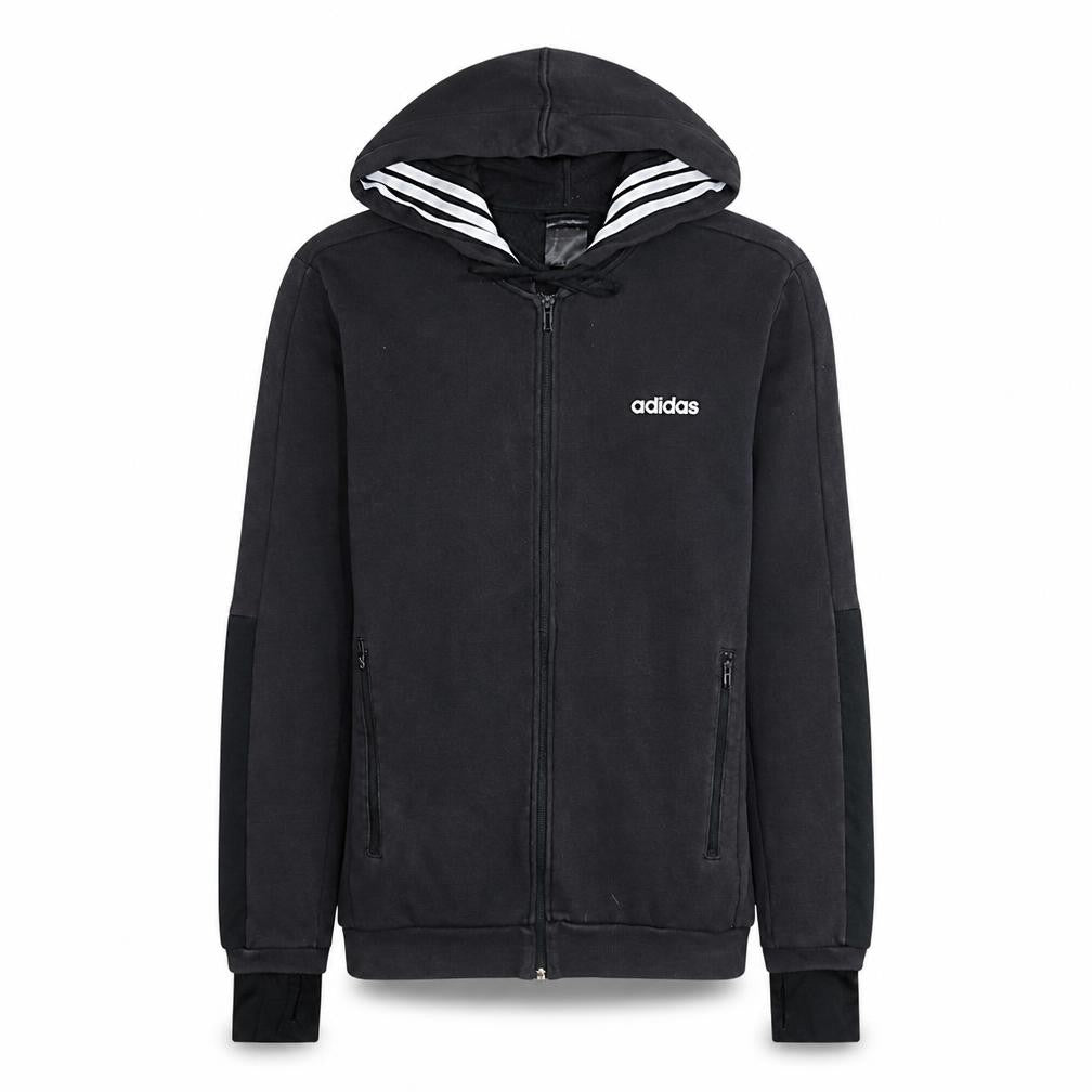Adidas Men's Black Full Zip Hoodie Size S Regular Fit