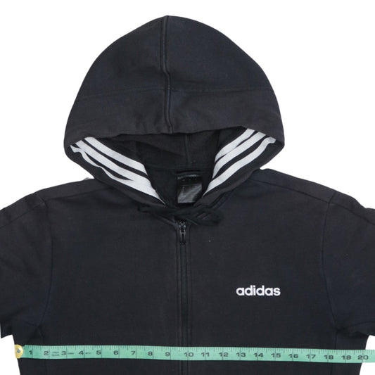 Adidas Men's Black Full Zip Hoodie Size S Regular Fit