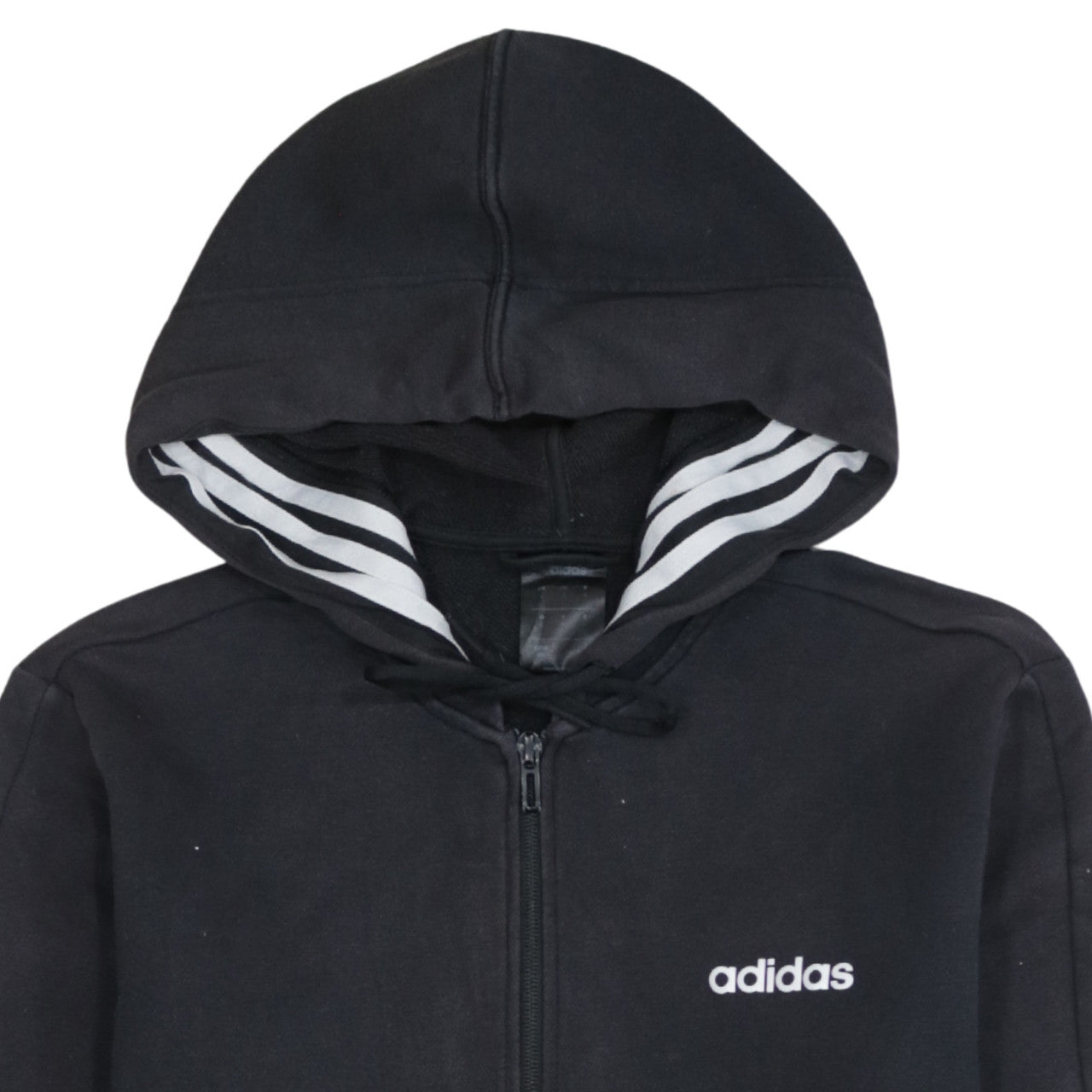 Adidas Men's Black Full Zip Hoodie Size S Regular Fit