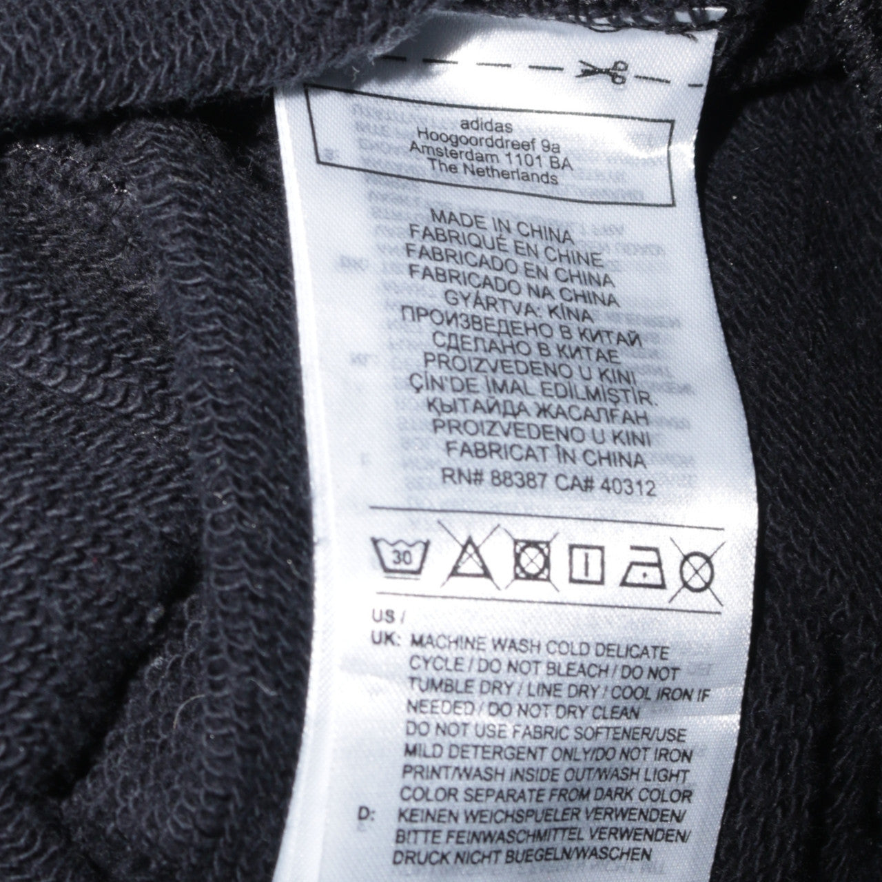 Adidas Women Black Size 12 Pullover Sweatshirt with Logo Detail