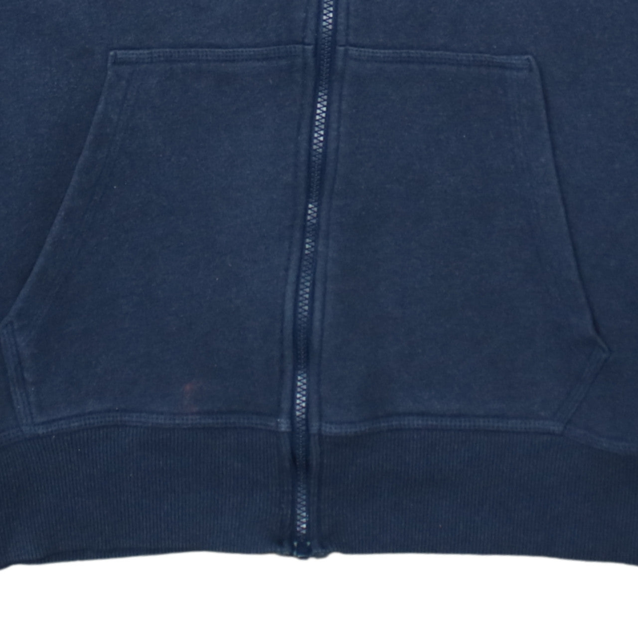 Nike Men's Navy Blue Full Zip Hoodie XL Cotton Blend Sportswear