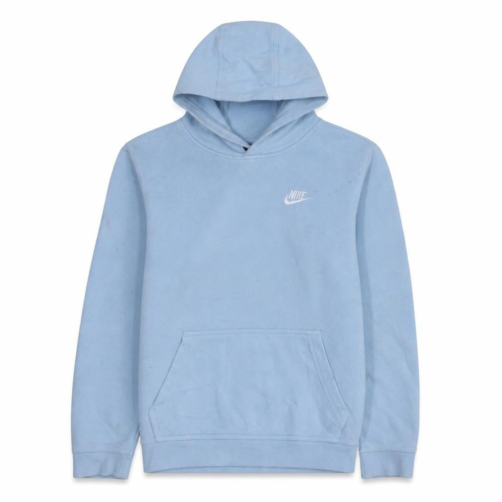 Nike Boys Blue Pullover Hoodie XL 158-170cm Fleece Logo Sweatshirt