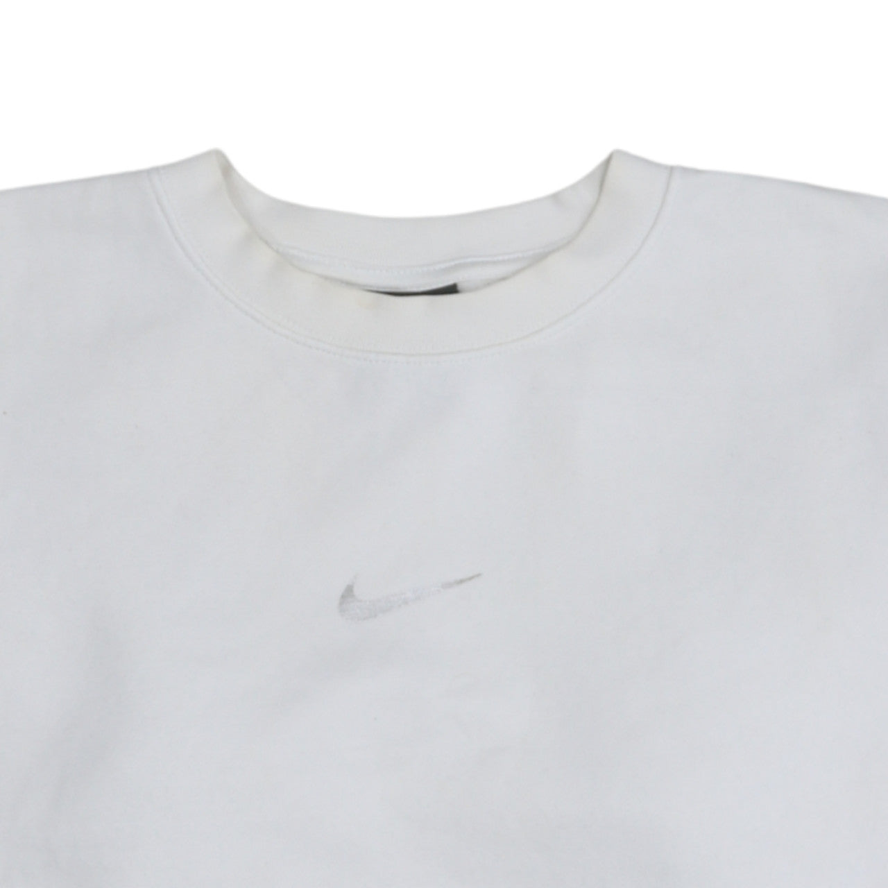 Nike Womens XS Colourblock Crew Neck Pullover Sweatshirt White Green Blue