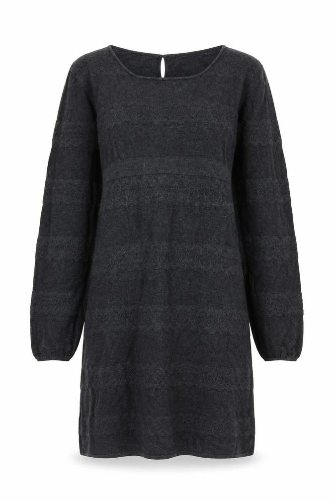 FatFace Womens Black Cotton Jumper Dress Size 8