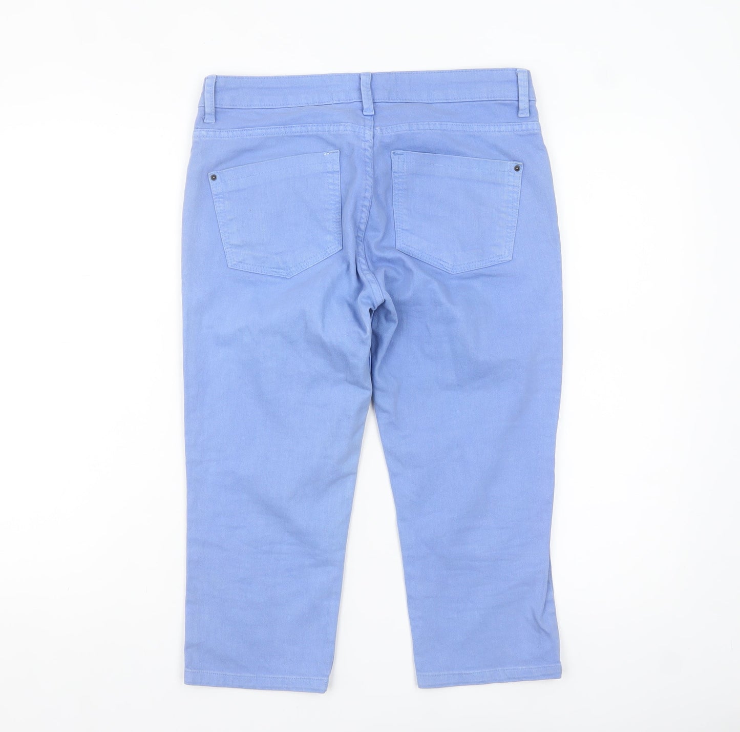 Jailbird Women's Blue Chino Shorts Size 10 Regular Cotton Blend