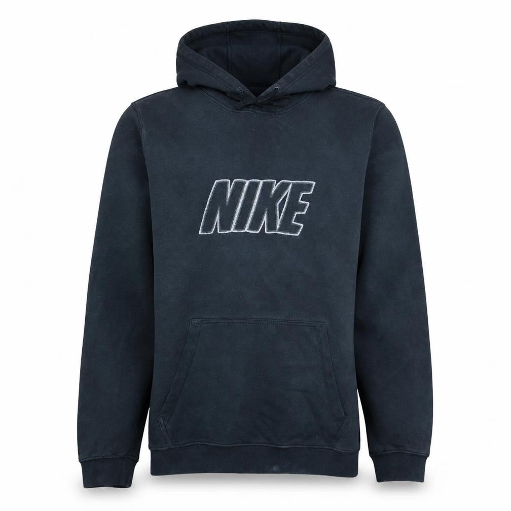 Nike Men’s Black Pullover Hoodie M Regular Fit Logo Fleece Sweatshirt