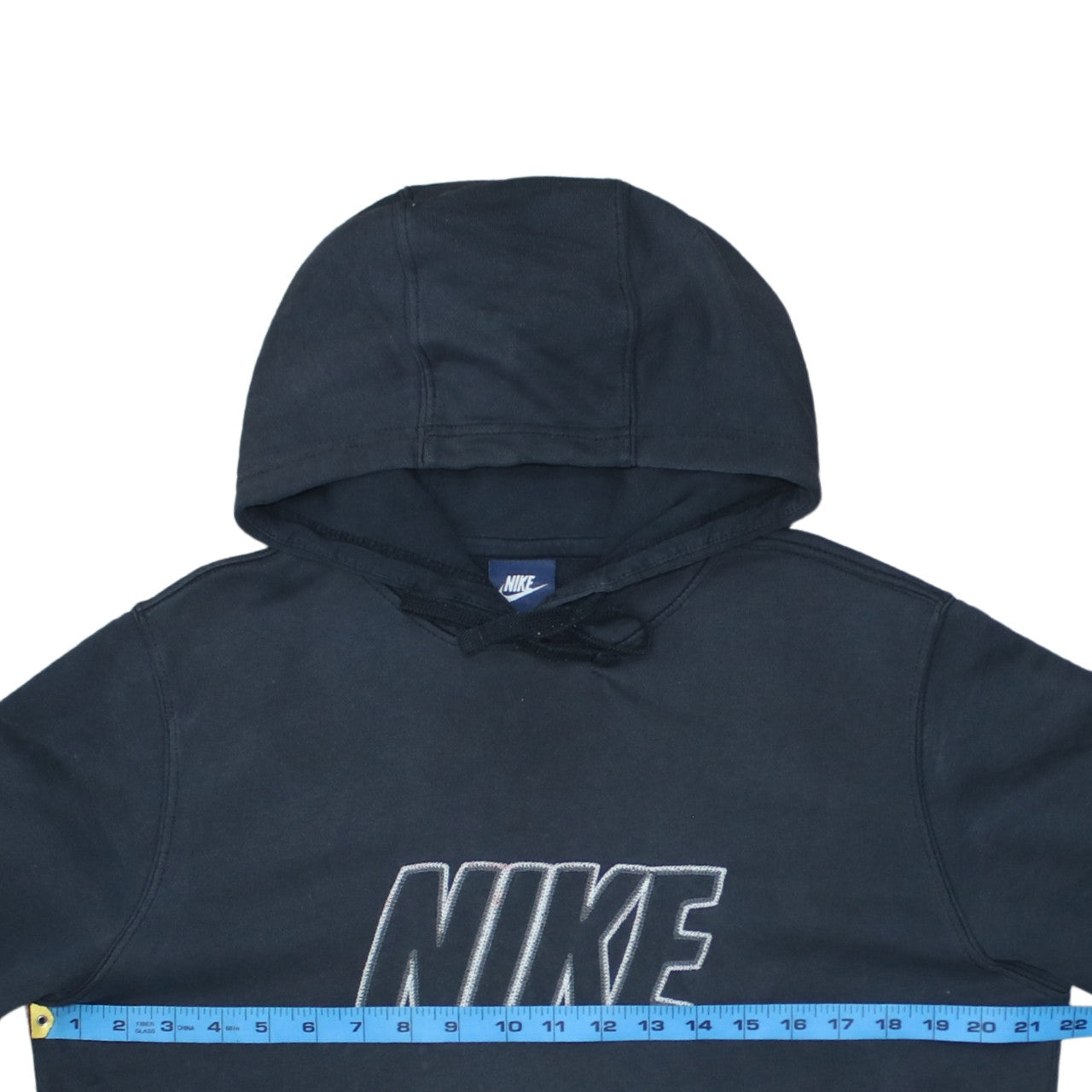 Nike Men’s Black Pullover Hoodie M Regular Fit Logo Fleece Sweatshirt