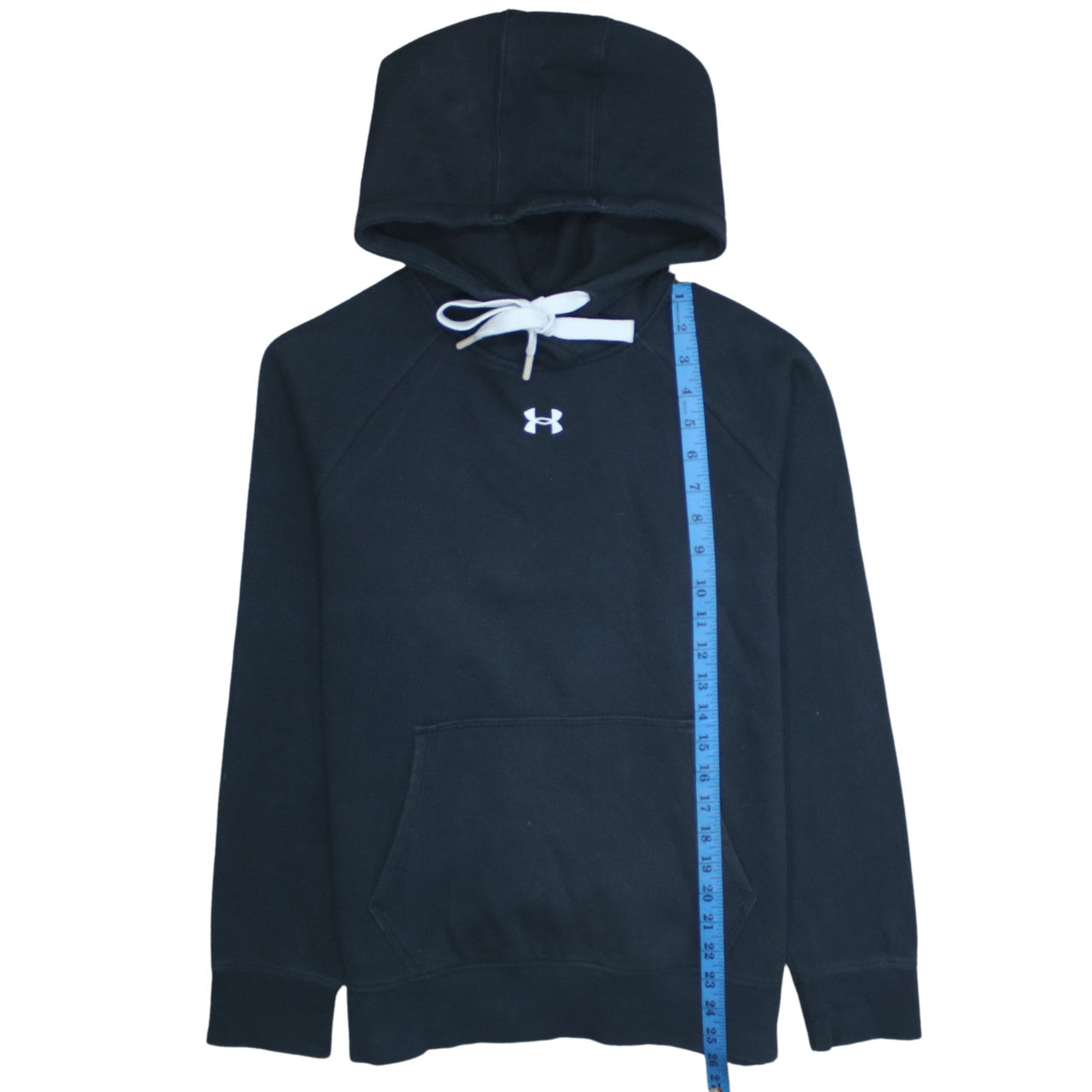Under Armour Men's Black Pullover Hoodie M Relaxed Fit Fleece