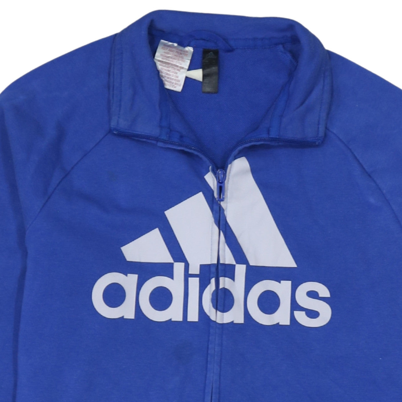 Adidas Boys Blue Track Jacket 15-16 Years Full Zip Activewear Top