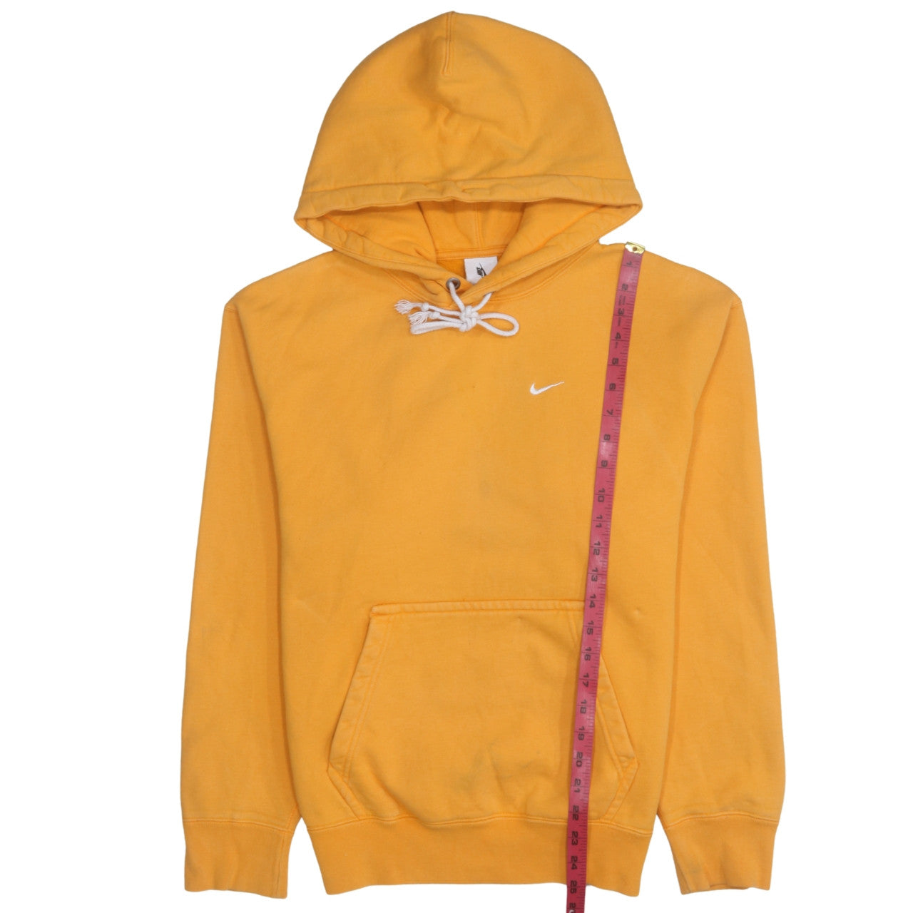 Nike Men's Yellow Pullover Hoodie XS Regular Fit Sportswear
