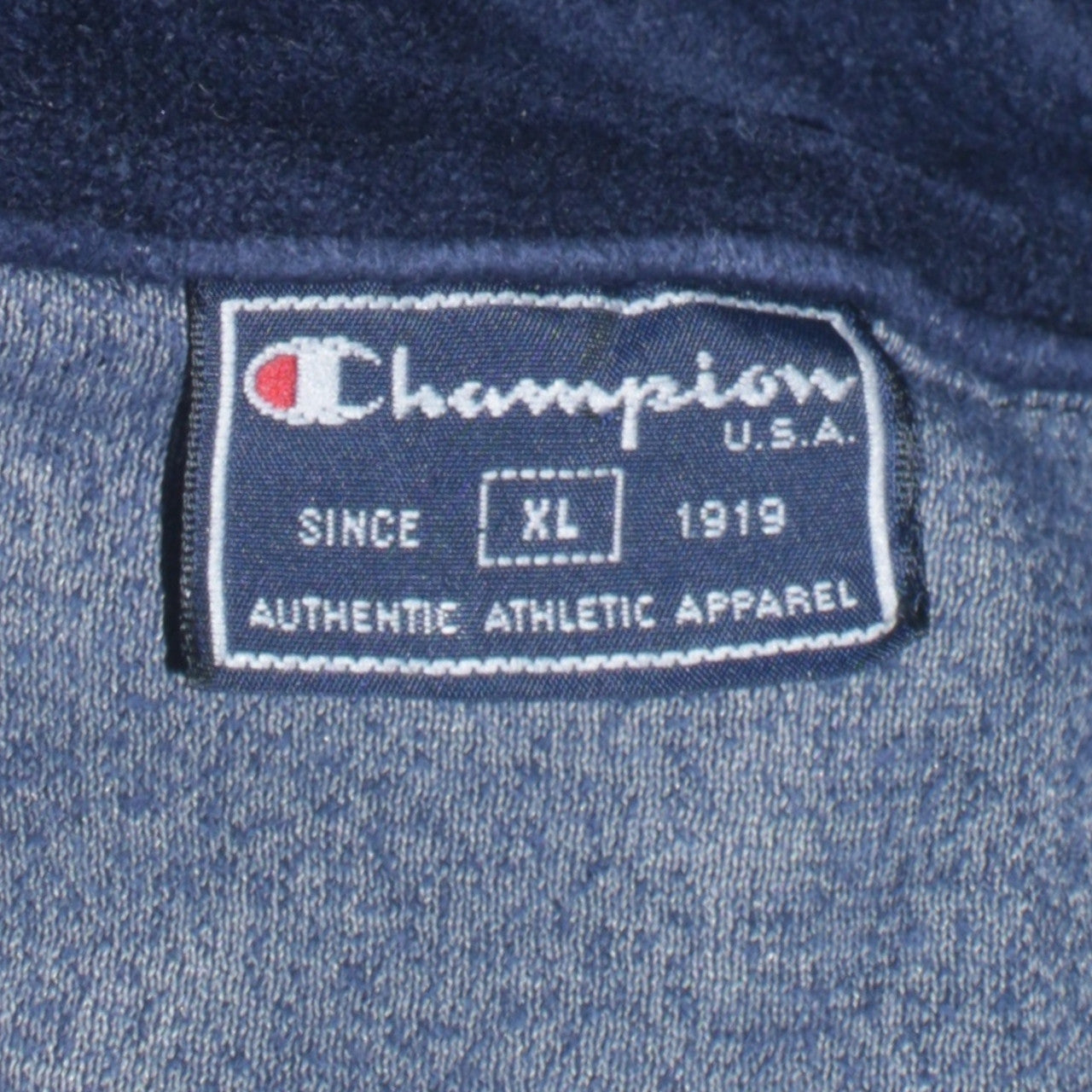 Champion Womens Blue XL Velour Full Zip Activewear Jacket