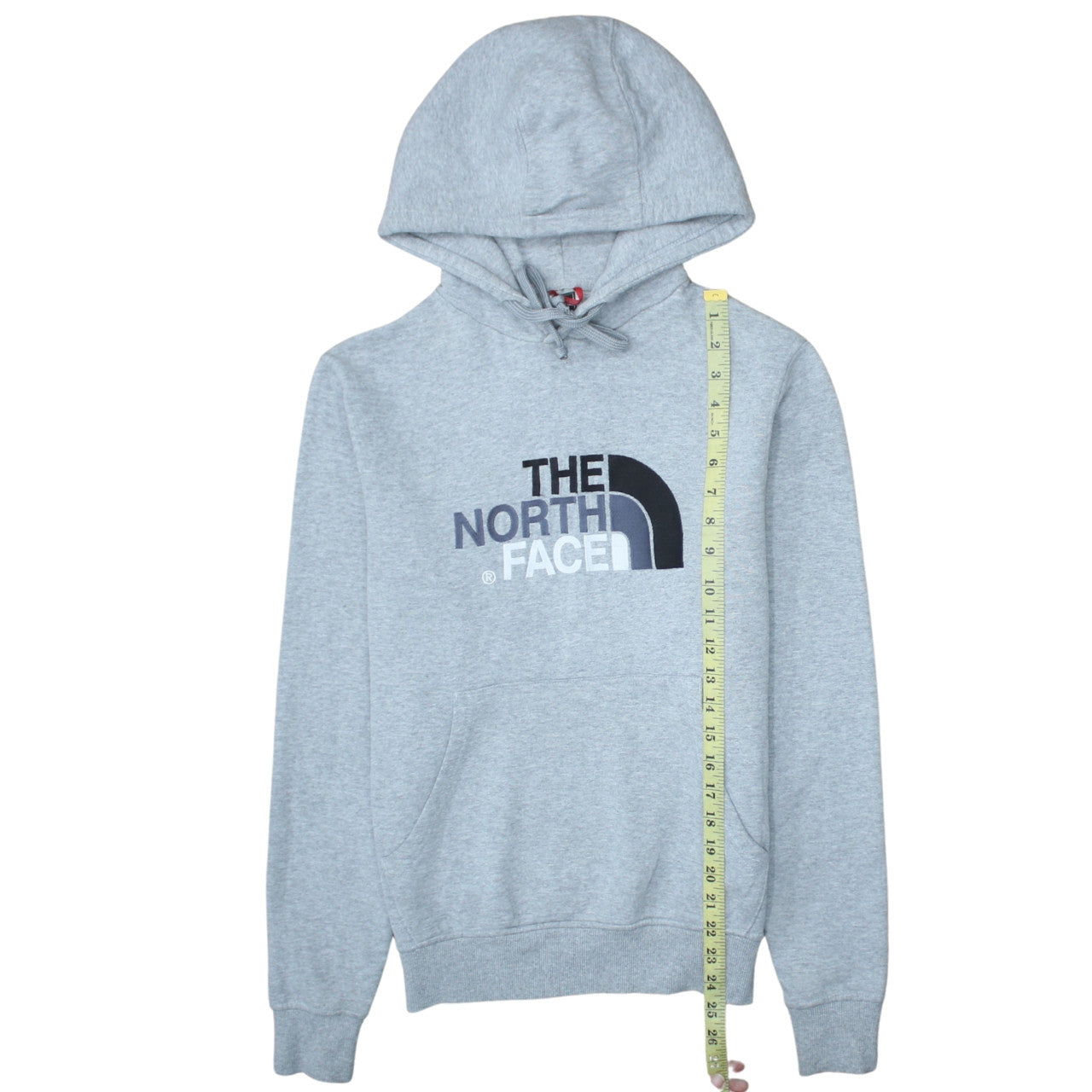 The North Face Men's Grey Pullover Hoodie XS Outdoor Cotton Blend
