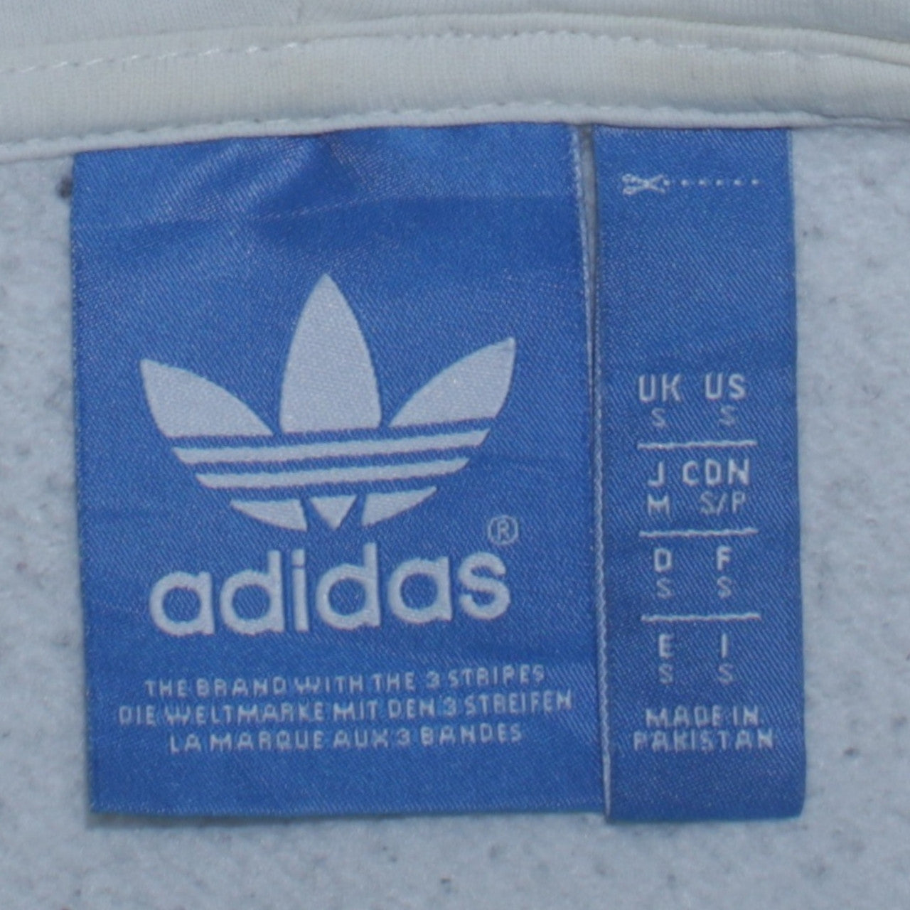 Adidas Men’s White Pullover Hoodie Small Logo Graphic Fleece