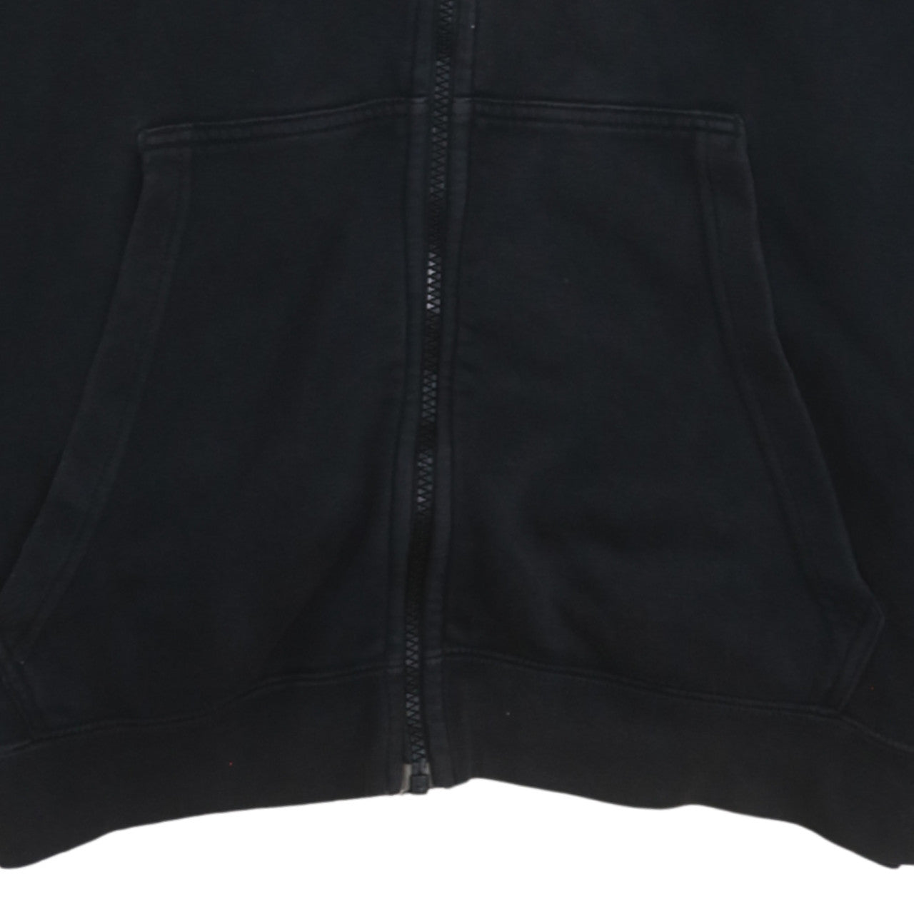 Nike Men's Black XL Full Zip Hoodie with Logo