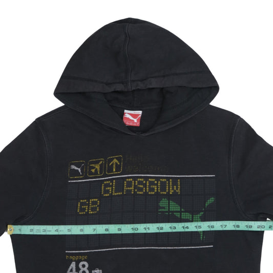 Puma Mens Black Glasgow Graphic Hoodie Size S Pullover Sweatshirt