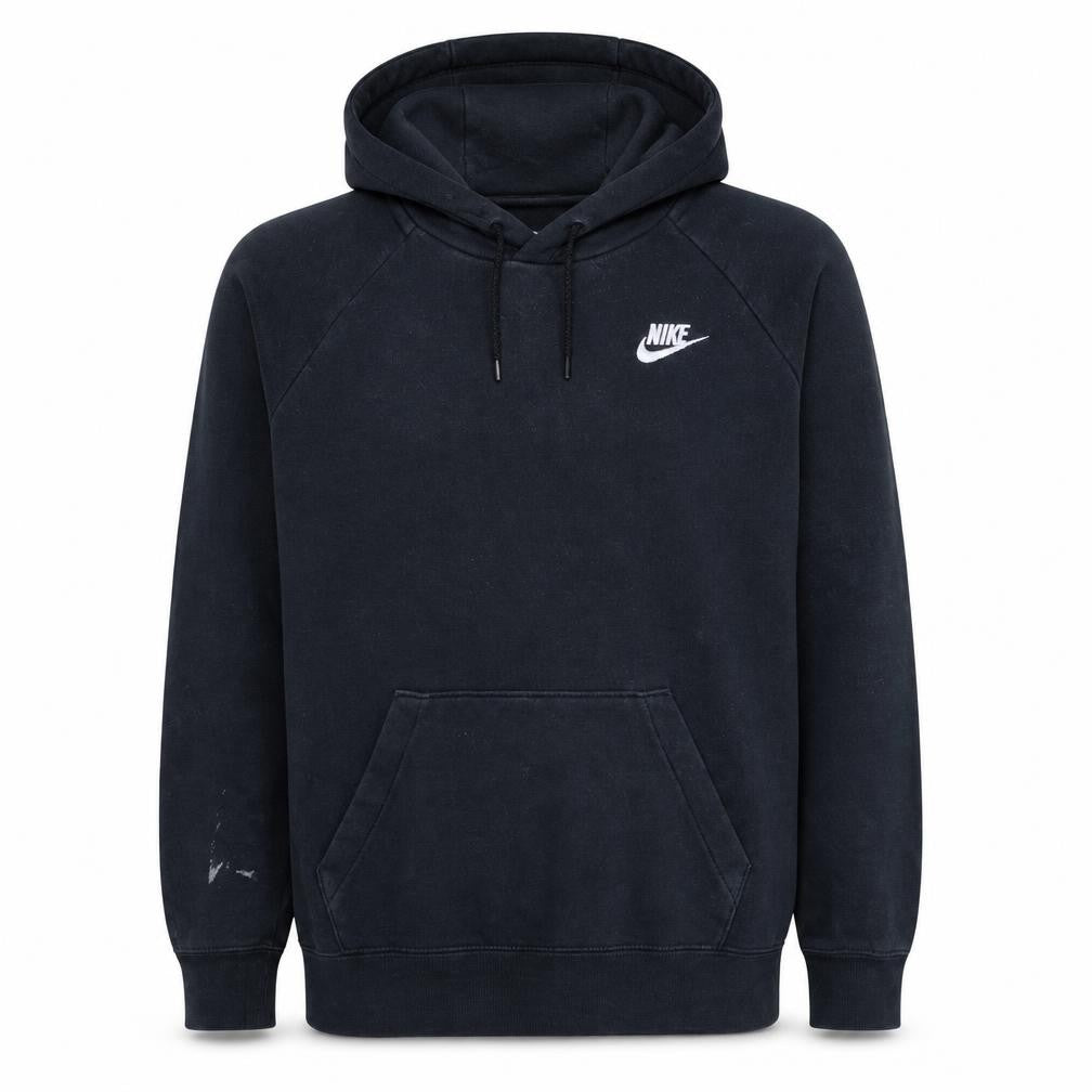 Nike Men's Black XS Pullover Hoodie with Logo and Pocket