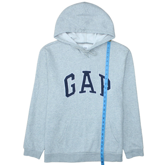 GAP Women Grey XL Pullover Hoodie with Logo and Pockets
