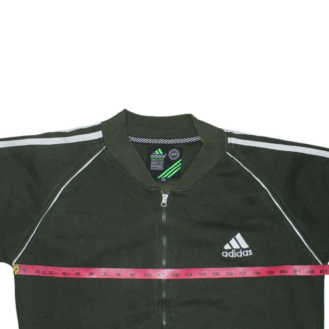 Adidas Originals Men's Green 2XL Track Jacket Full Zip