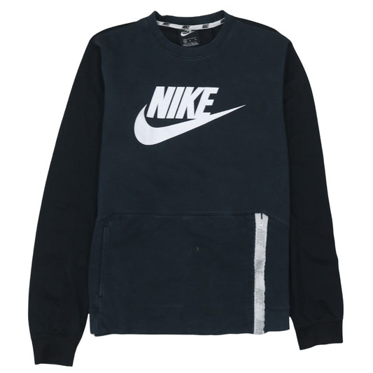 Nike Men's Blue Logo Pullover Sweatshirt M Regular Fit