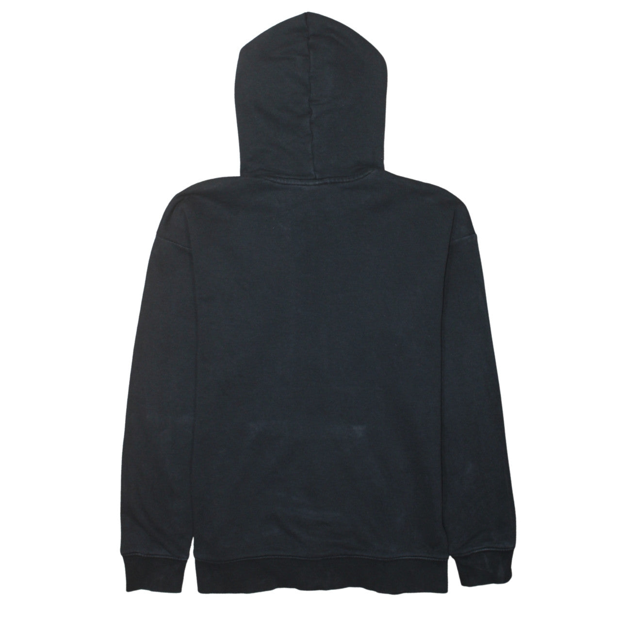 Adidas Womens Black Pullover Hoodie Size 10 Cotton Casual Sweatshirt