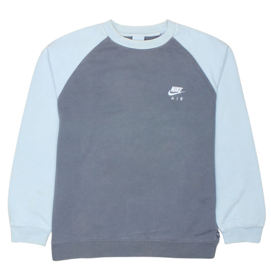 Nike Boys Blue Air Fleece Pullover Sweatshirt Size 13-14 Years