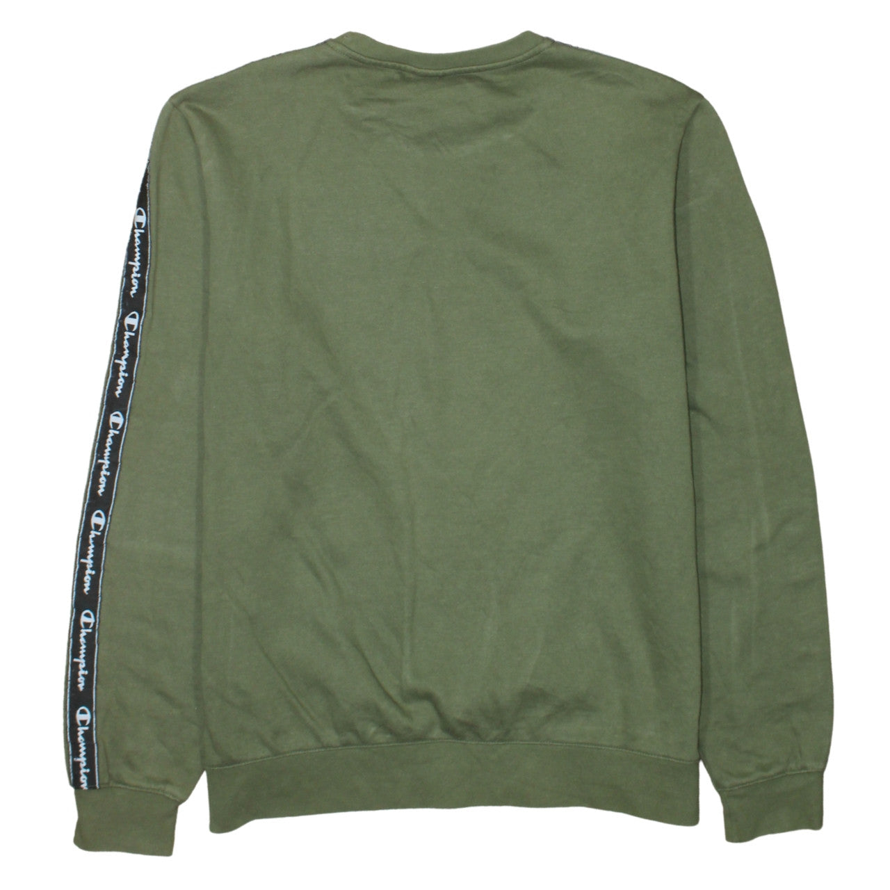 Champion Boys Green Logo Tape Pullover Sweatshirt 15-16 Years