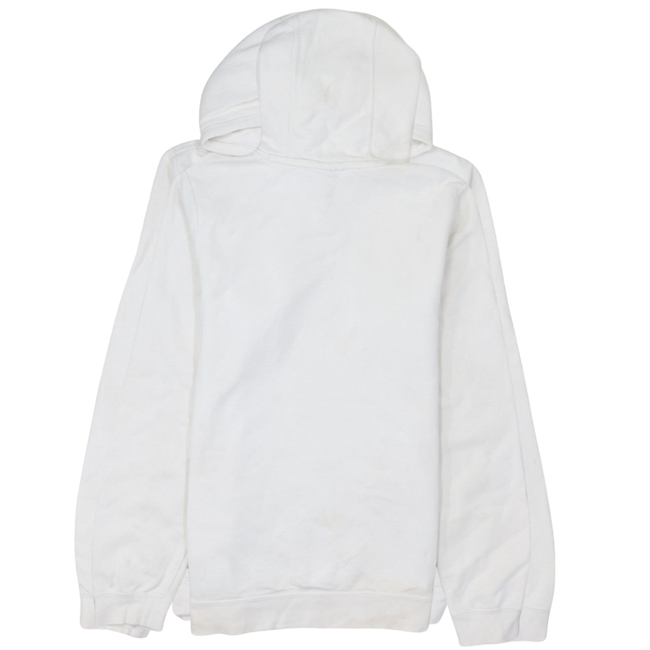 Nike Men's White Pullover Hoodie S Regular Fit Graphic Logo