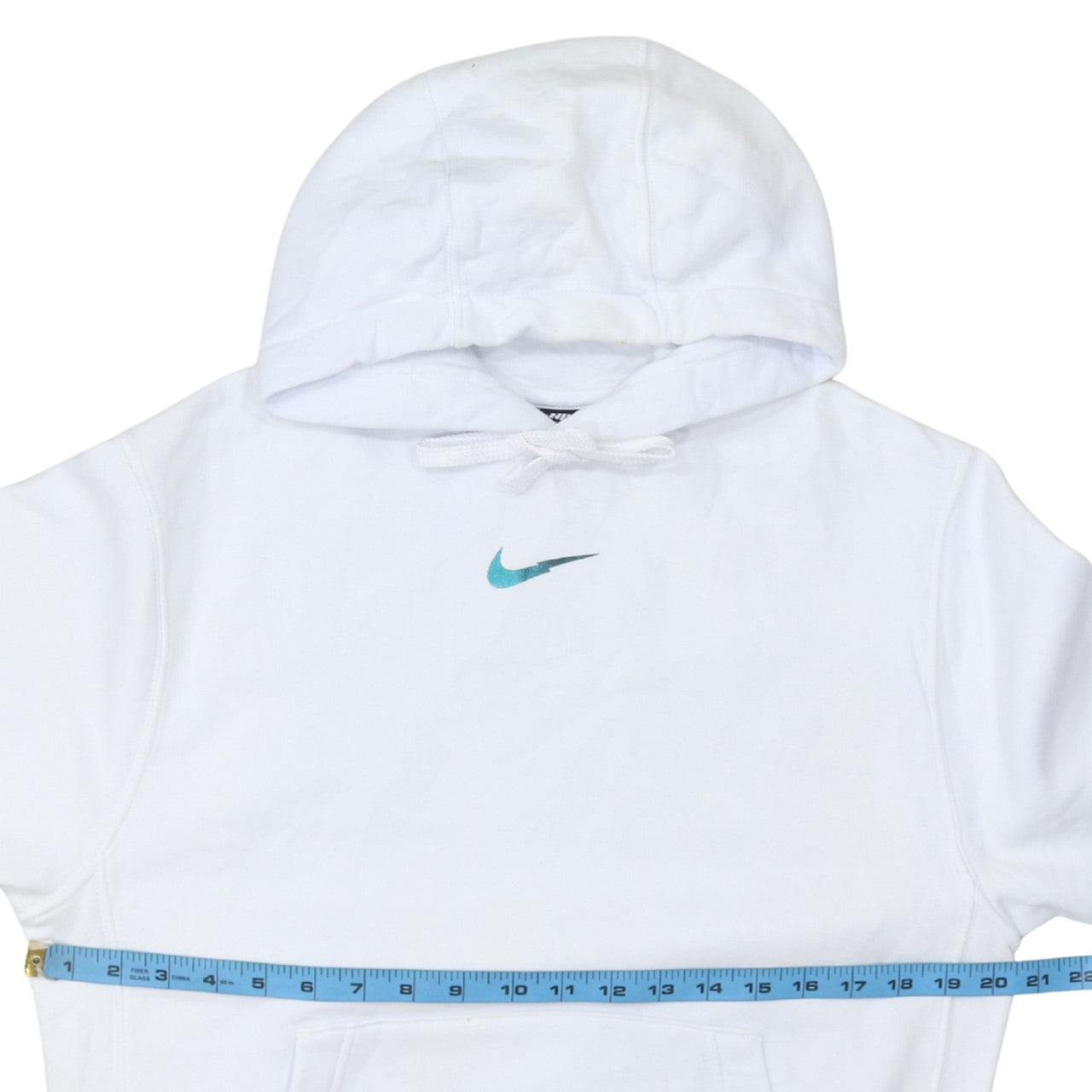Nike Men's White Pullover Hoodie S Classic Fit Logo Sportswear