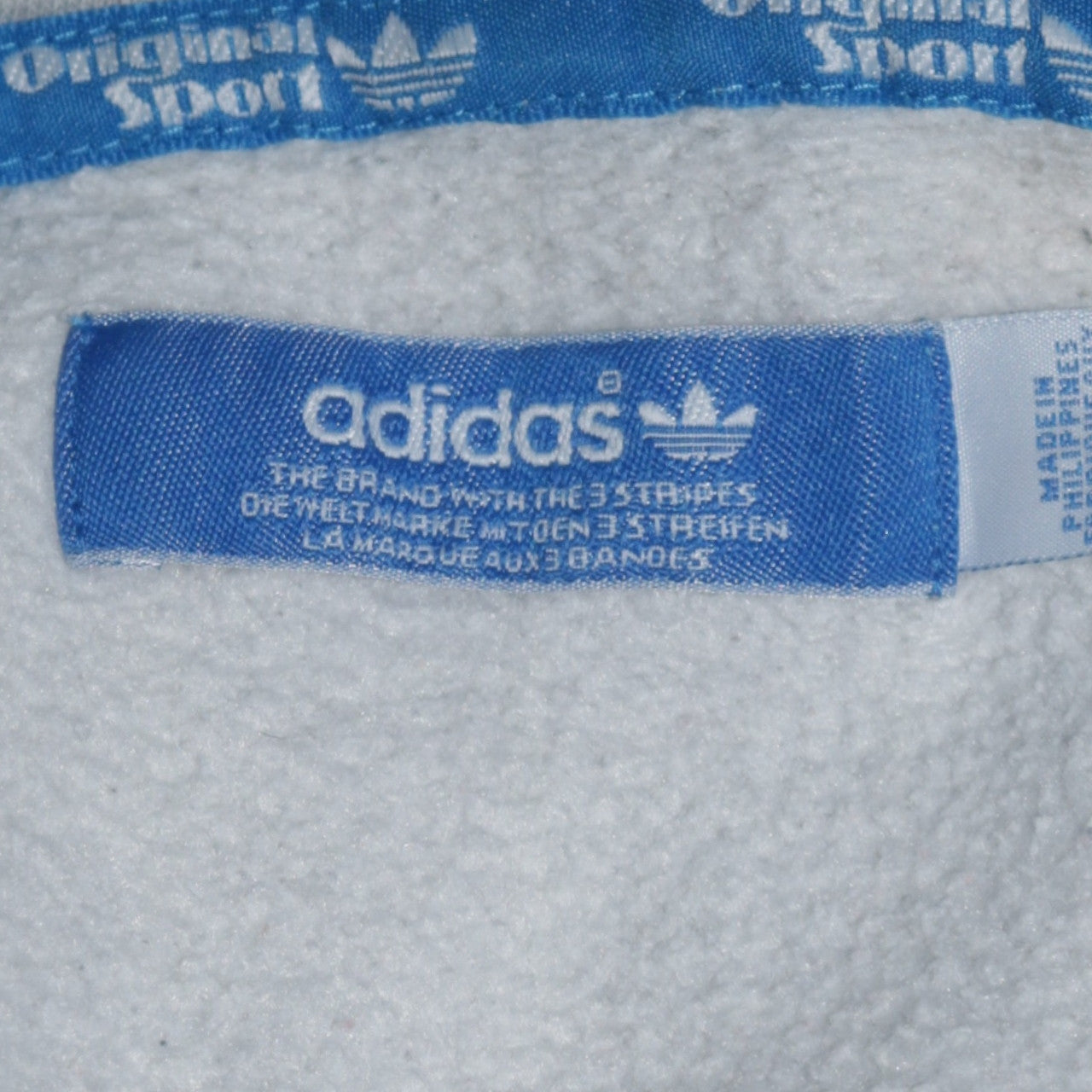 Adidas Men's Grey Pullover Hoodie M Regular Fit Sports Fleece