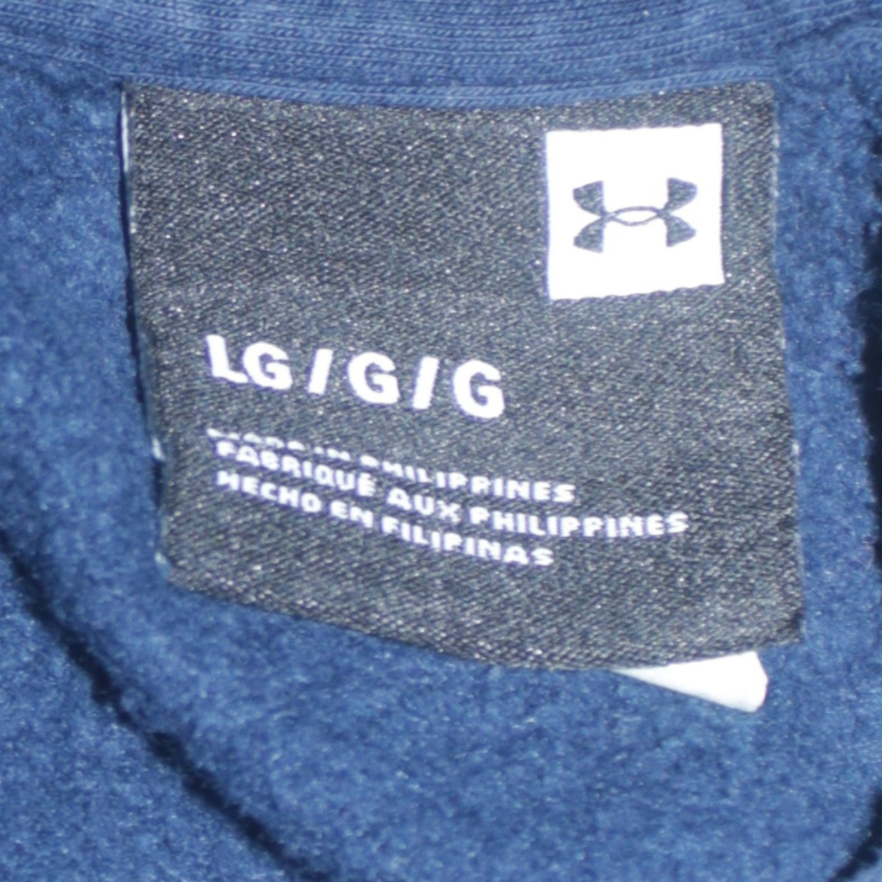 Under Armour Men's Blue Pullover Hoodie Size L Regular Fit