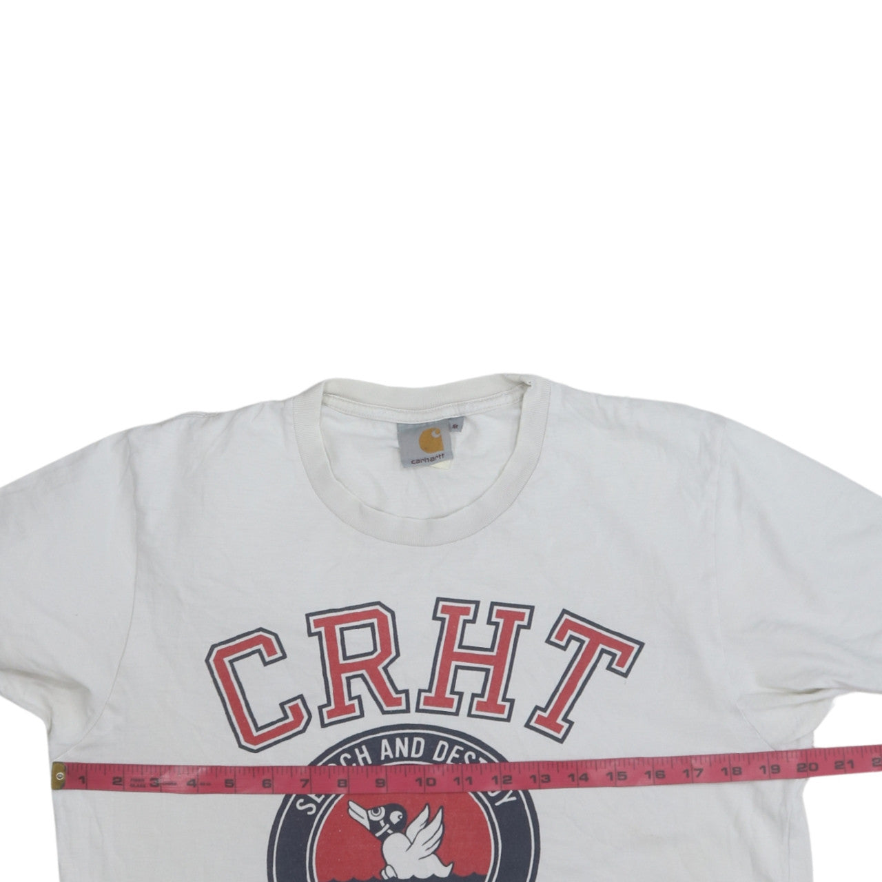Carhartt Men's White CRHT Camp Detroit Graphic T-Shirt Size M