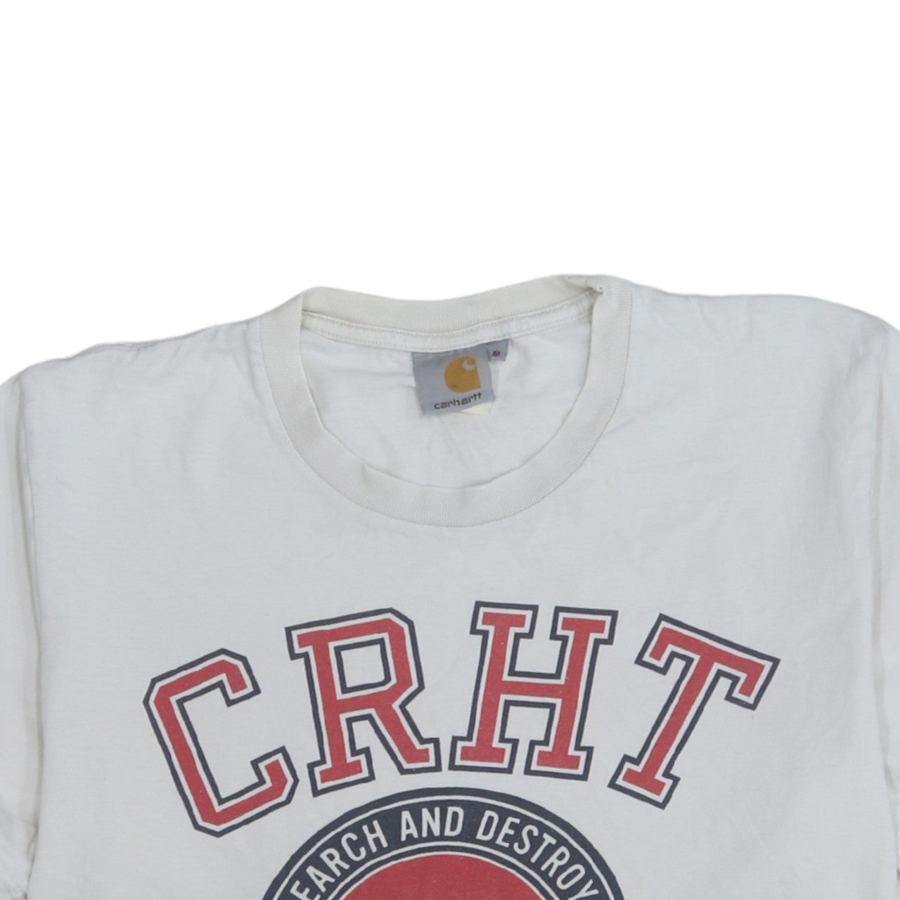 Carhartt Men's White CRHT Camp Detroit Graphic T-Shirt Size M