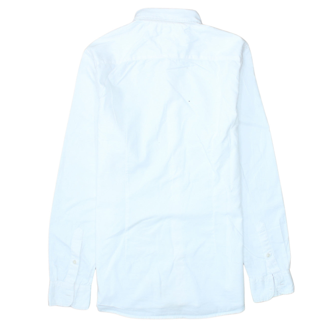 Tommy Hilfiger Men's White Slim Fit Long Sleeve Cotton Shirt M