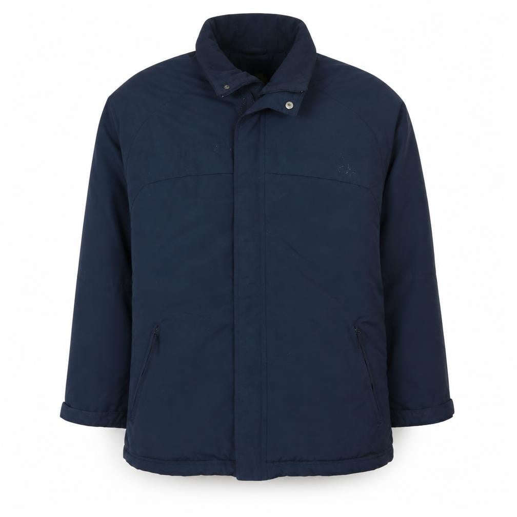 Adidas Men's Blue L Full Zip Lined Parka Jacket