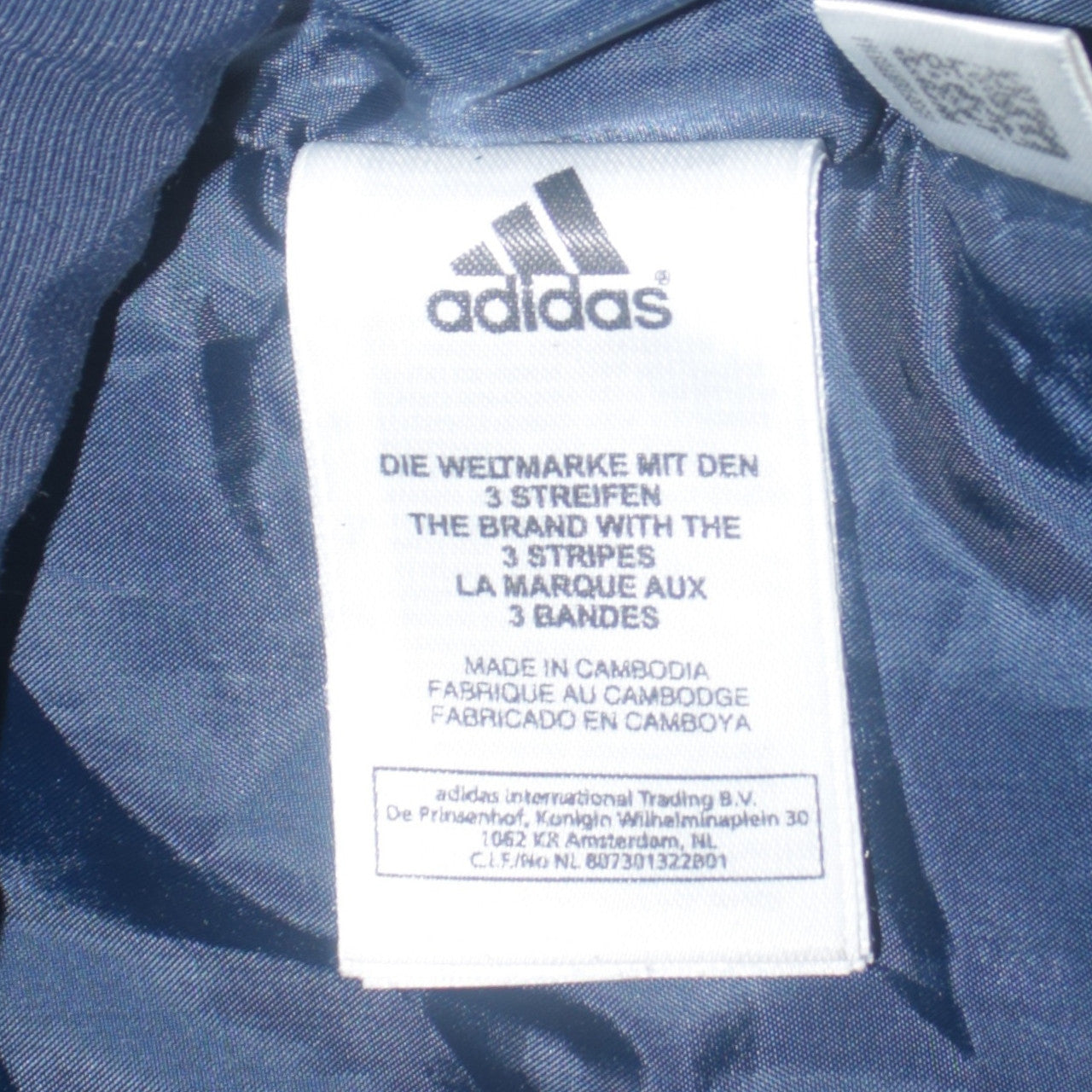 Adidas Men's Blue L Full Zip Lined Parka Jacket